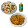 Artcaffe Veggie Pilau with Salad & Juice