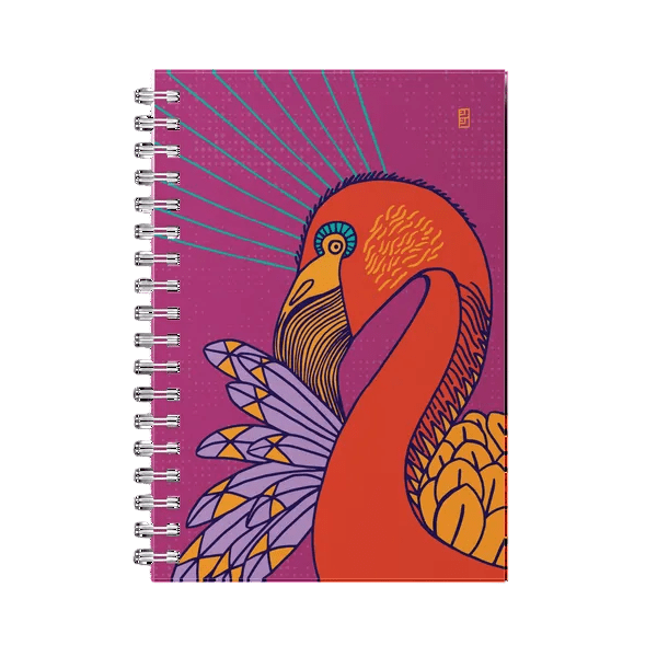 Lulu Kitololo Spiral Bound Notebooks Flamingo