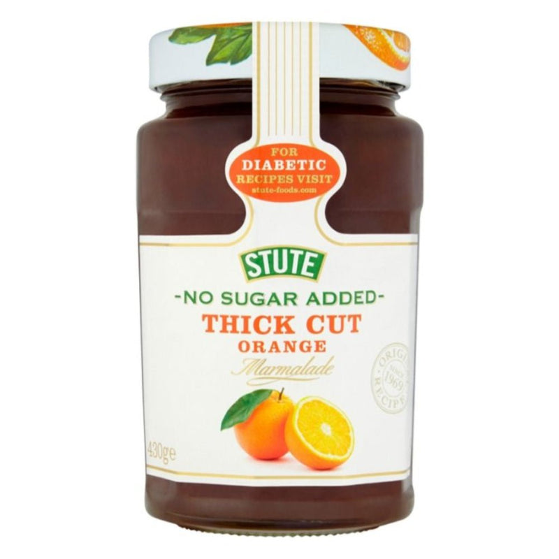 Stute No Sugar Thick Cut Orange Marmalade, 430g