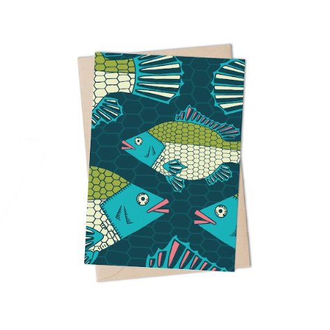 Lulu Kitololo Greeting Card Tilapia