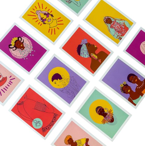 Lulu Kitololo Notecards International Women Set of, 12pc