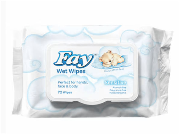 Fay Sensitive Wet Wipes [72pc]