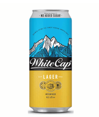 White Cap Lager Can Beer, 500ml