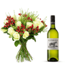 White Wine and Flowers Gift Hamper