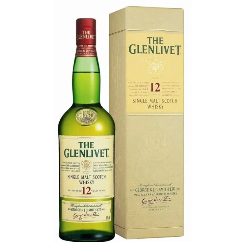The Glenlivet 12 Year Old Single Malt Scotch Whisky, 750ml