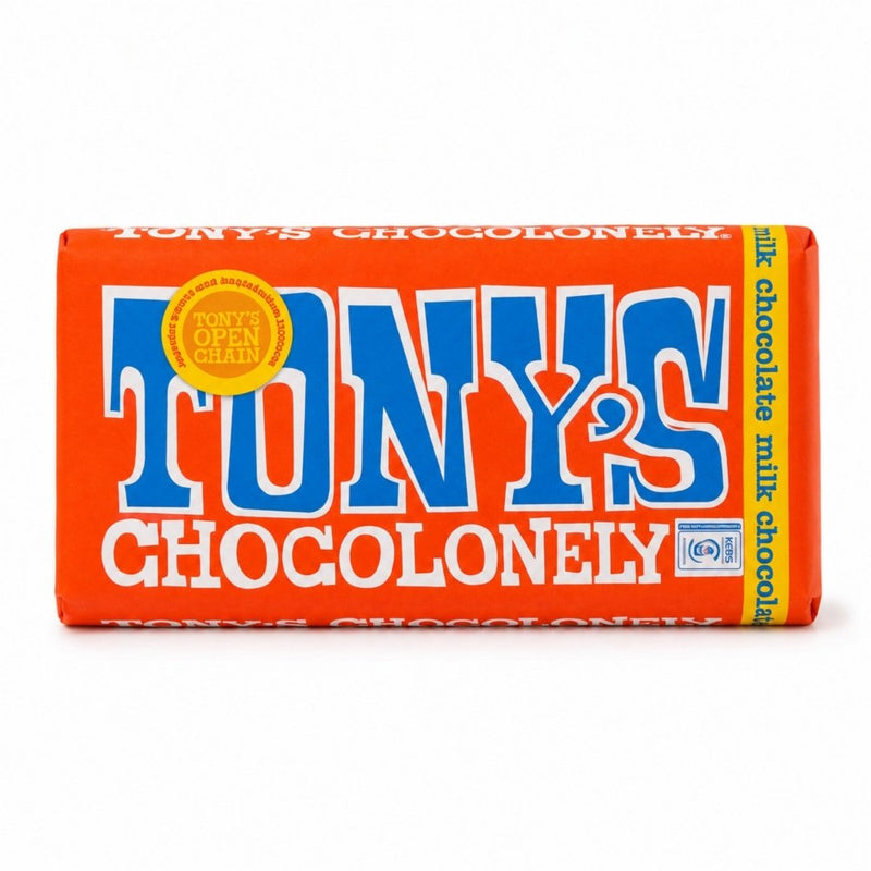 Tony's Chocolonely Milk Chocolate Bar, 180g