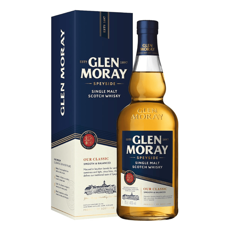 Glen Moray Classic Single Malt Scotch Whisky, 700ml