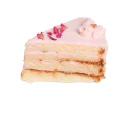 Artcaffe Milk and Rose Cake - Slice