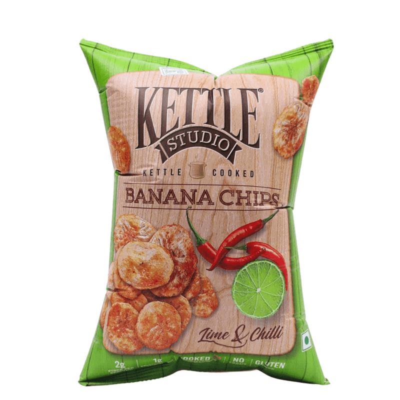 Kettle Studio Kettle Cooked Bananas Lime & Chilli, 125g