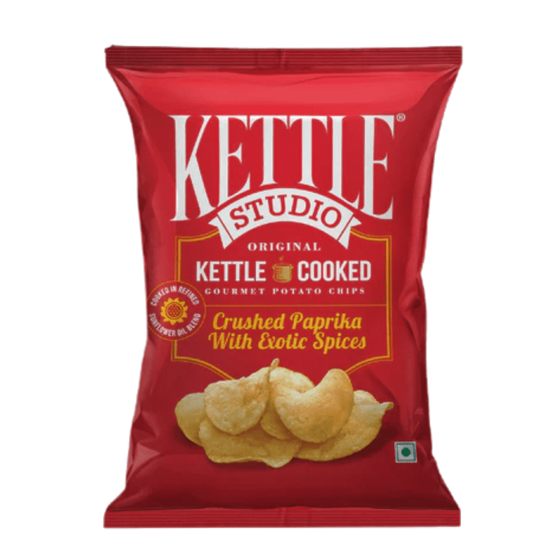 Kettle Studio Crushed Paprika with Exotic Spices Gourmet Potato Chips, 125g