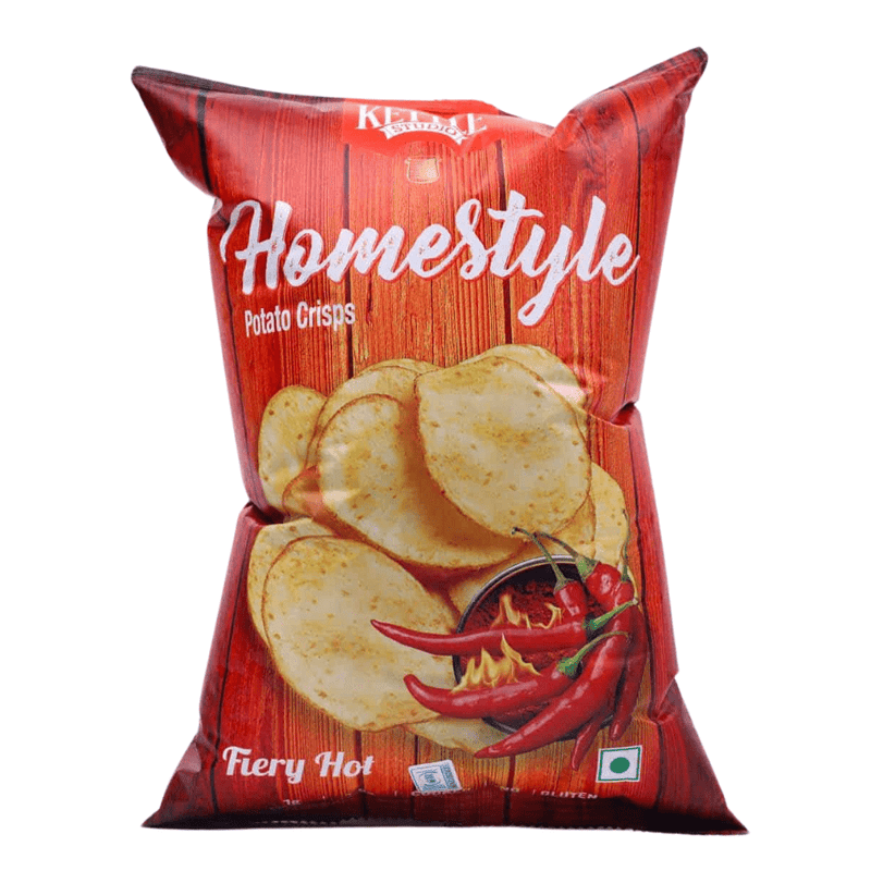 Kettle Studio Homestyle Potato Crisps Fiery Hot, 125g