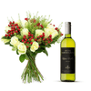 White Wine and Flowers Gift Hamper