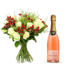Rose Wine and Flowers Gift Hamper