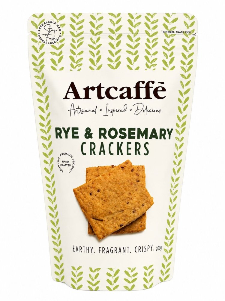 Artcaffe Rye And Rosemary Crackers, 180g