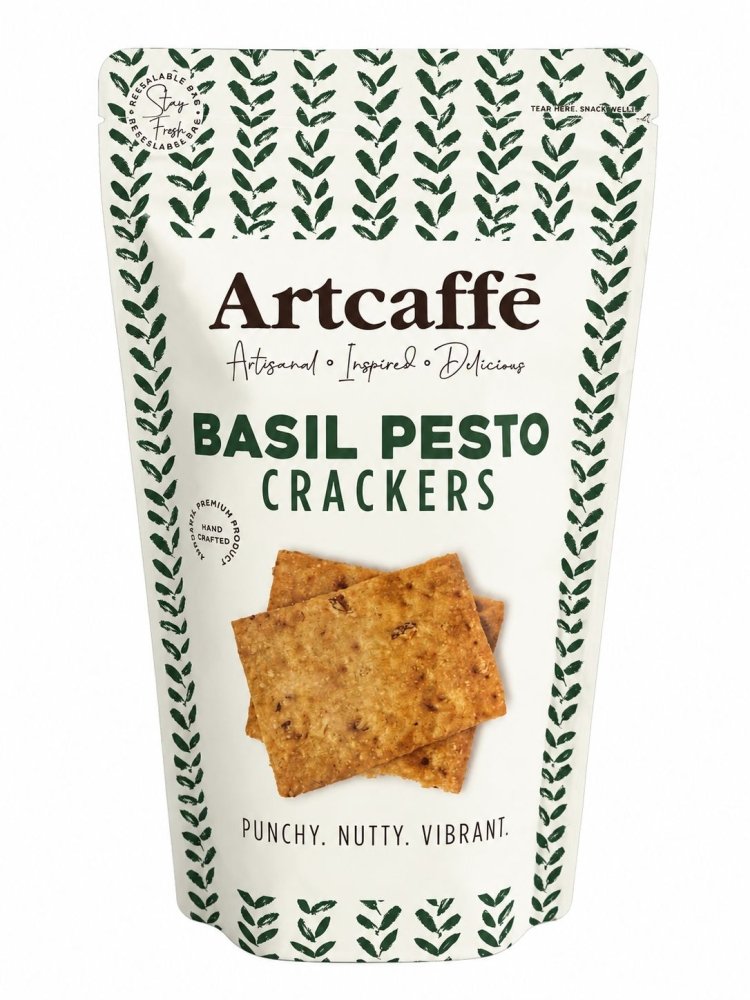 Artcaffe Basil Pesto Crackers, 180g