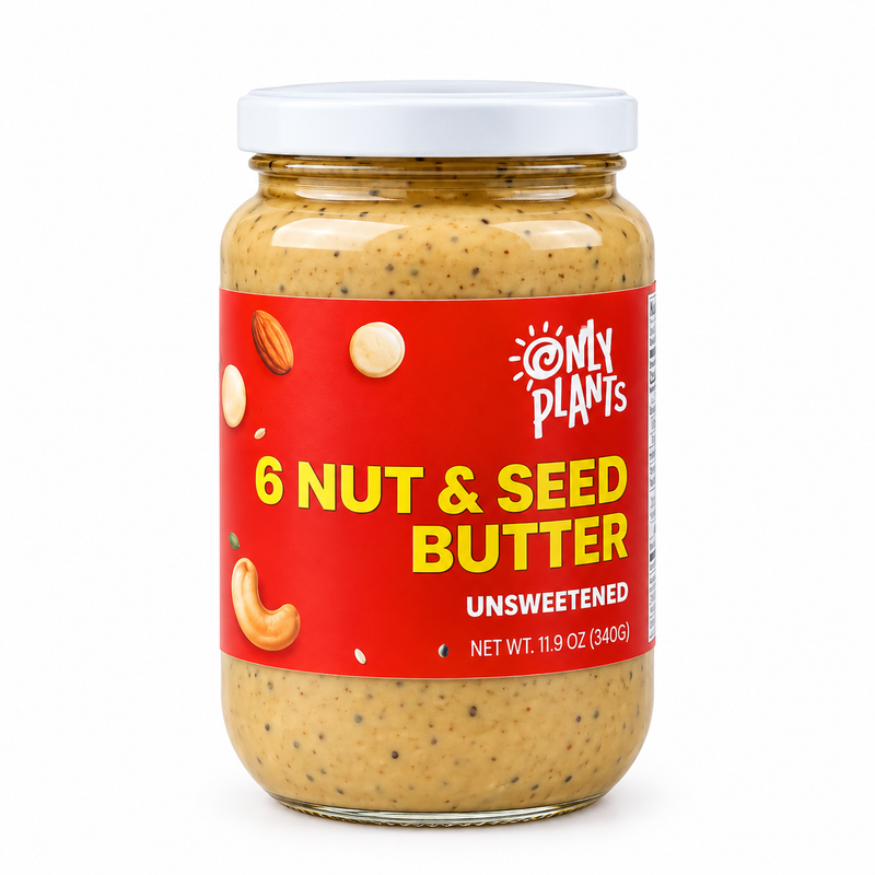 Only Plants 6 Nuts & Seed Butter Unsweetened, 340g