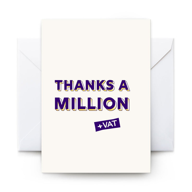 Bonk Greeting Card Thanks A Millio
