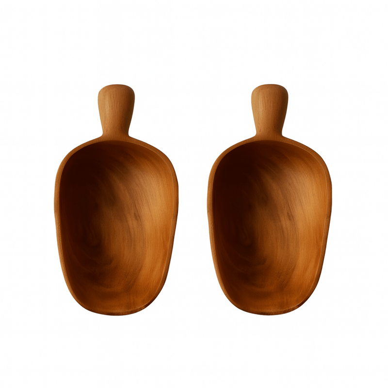 Diadota Tala Large Wooden Scoopers [Set of 2]