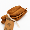 Diadota Tala Small Wooden Scoopers [Set of 3]