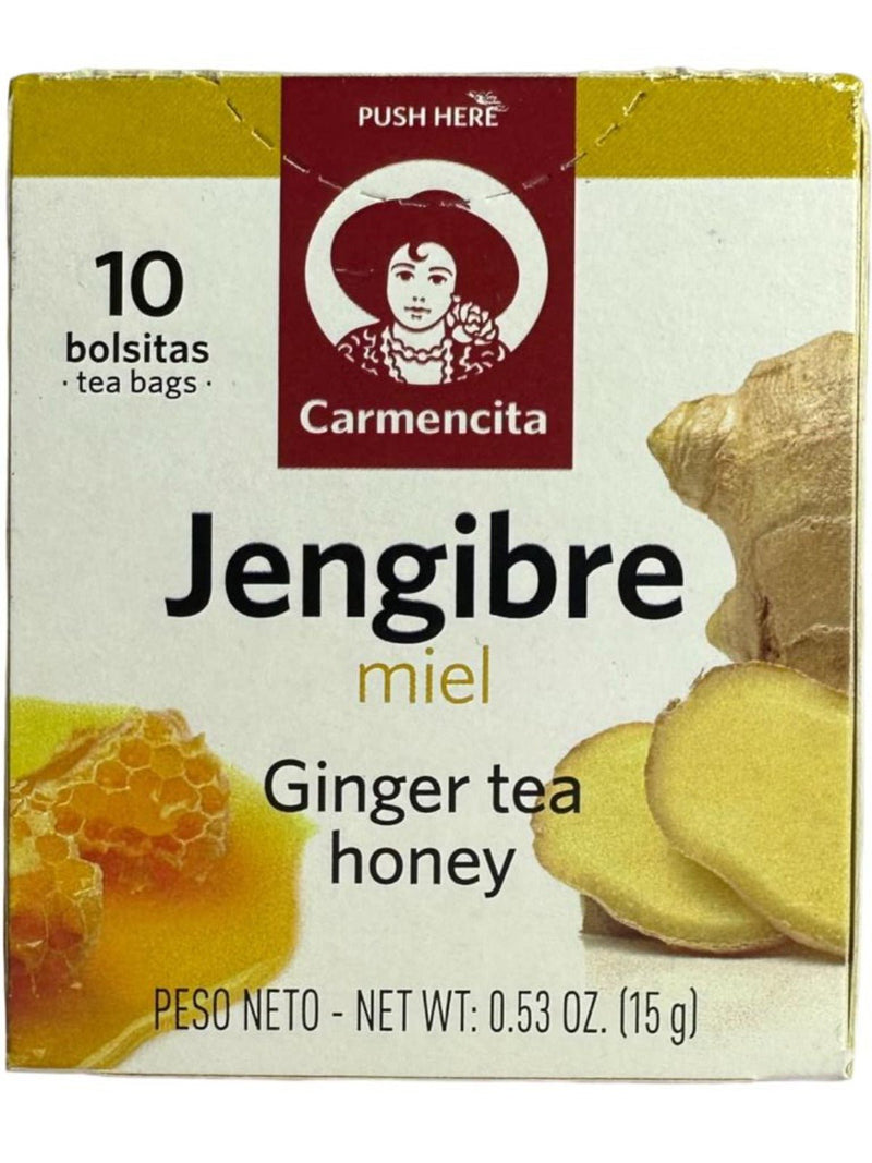 Carmencita Ginger With Honey Tea, 10pc