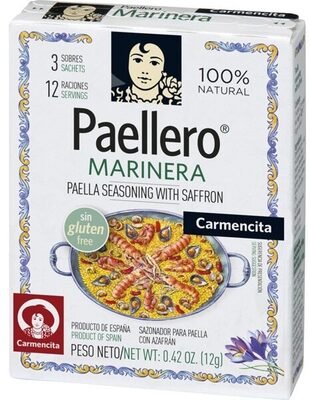 Carmencita Seafood Paella Marinera Seasoning 3 Sachets, 12g
