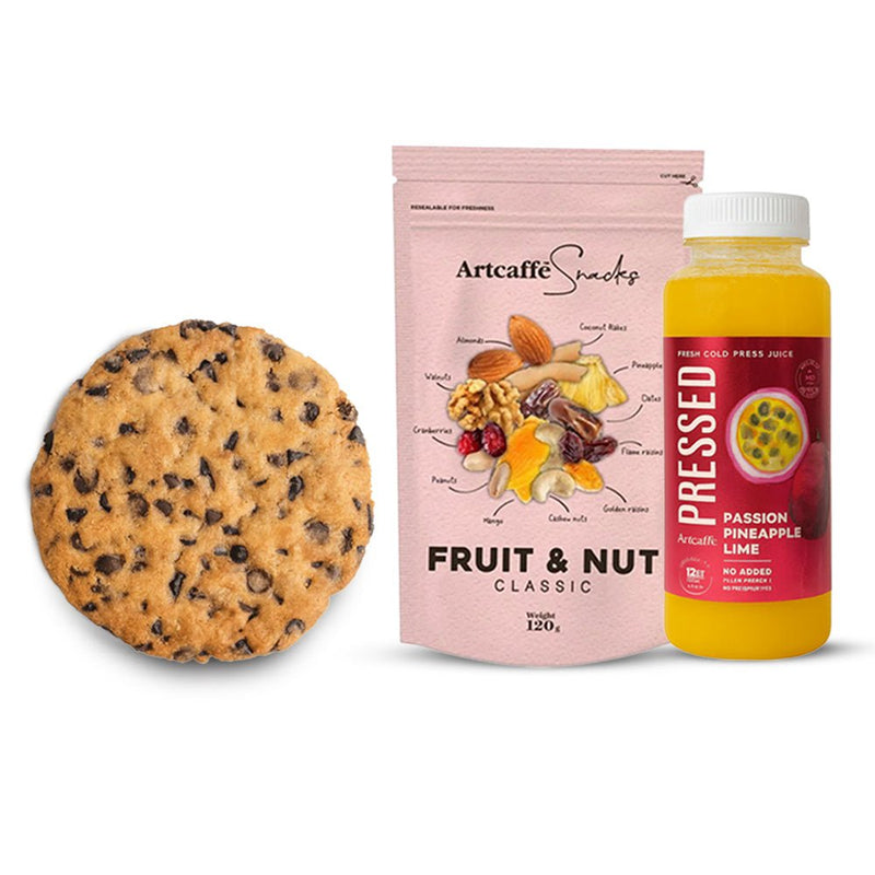 Artcaffe Fruit Nut Mix & Juice with Cookie