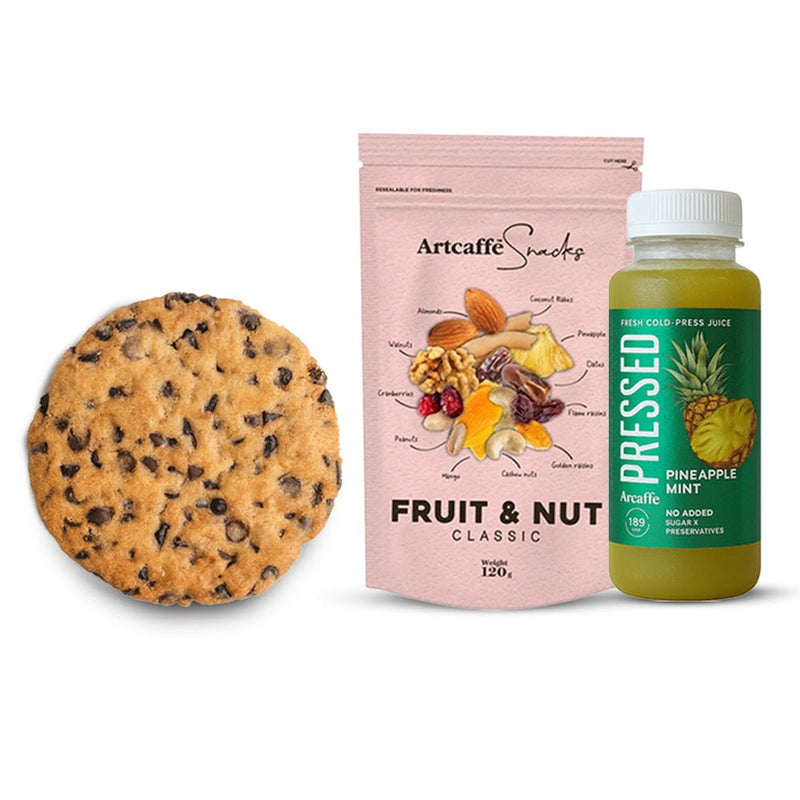 Artcaffe Fruit Nut Mix & Juice with Cookie