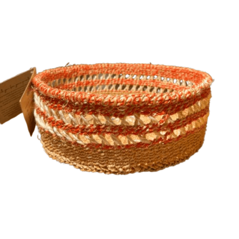 Hadithi Sisal Red Basket Small