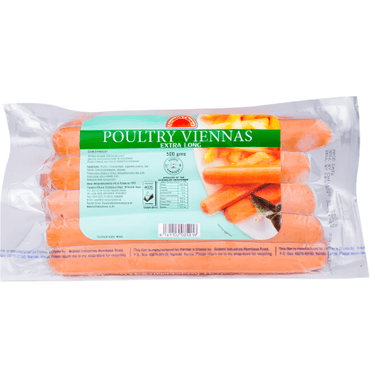 Farmers Choice Poultry Vienna Extra long, 500g