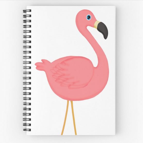 Lulu Kitololo Spiral Bound Notebooks Flamingo
