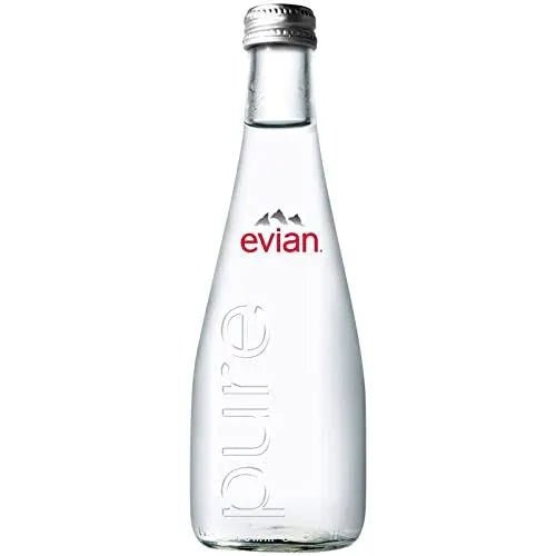 Evian Sparkling Mineral Water Glass, 330ml
